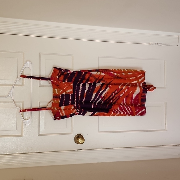 Silk Blend Tropical Banana Republic Dress - Picture 3 of 5